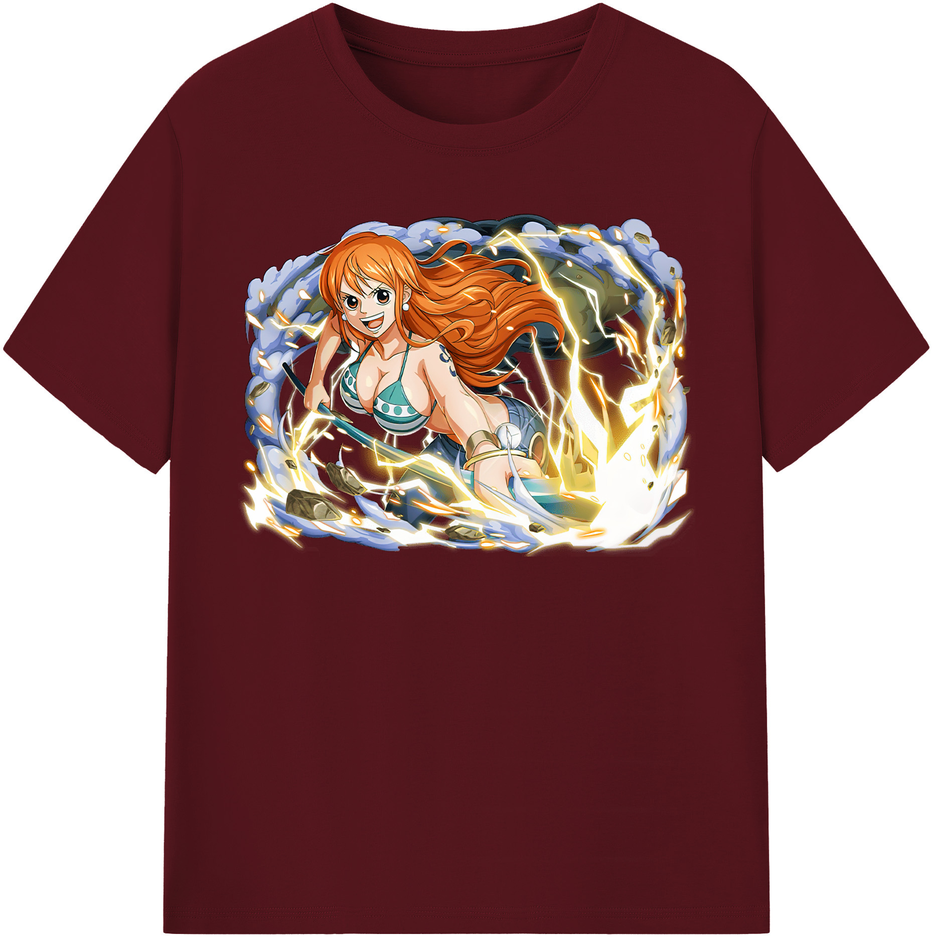 ワンピース ナミ ONE PIECE Nami 綿100％半袖Tシャツ（フロントプリント）